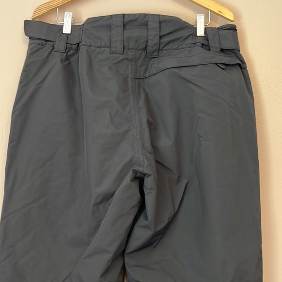 LL Bean Snow Pants Men’s Large Ski Snowboard Waterproof Black Ankle Zip Winter - Picture 5 of 9